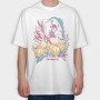 Fairy With Flowers And Plants Fairycore, Tricou Oversize Barbati (Unisex)