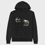 Fisherman Catching Fish Fishing, Hanorac Oversize Barbati (Unisex)