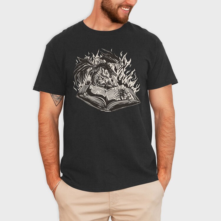 Dragon Book, Tricou Barbati (Unisex)