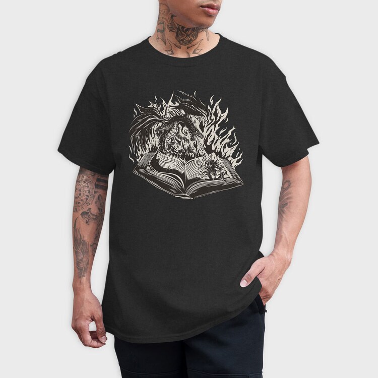 Dragon Book, Tricou Barbati (Unisex)