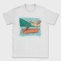 Fisherman In Boat, Tricou Barbati (Unisex)