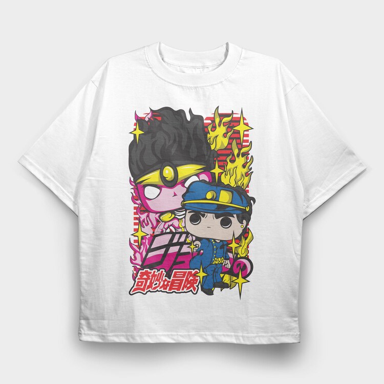 Funko Jojo's Bizarre Adventure, Tricou Oversize Barbati (Unisex)