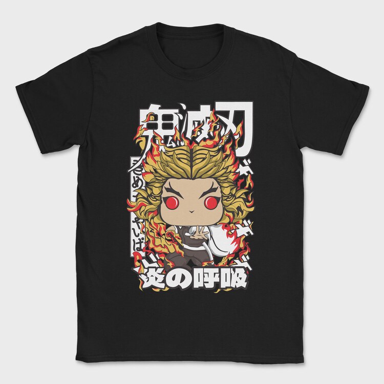 Funko Demon Slayer Kyojuro Rengoku, Tricou Barbati (Unisex)
