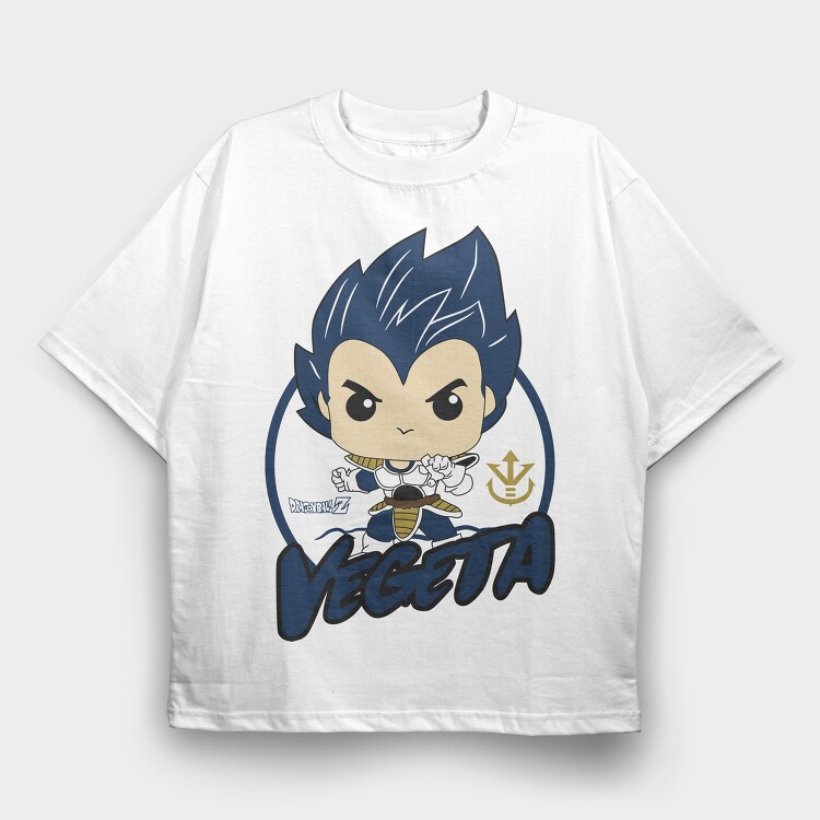 Funko Anime Vegeta Drangon Ball Z, Tricou Oversize Barbati (Unisex)
