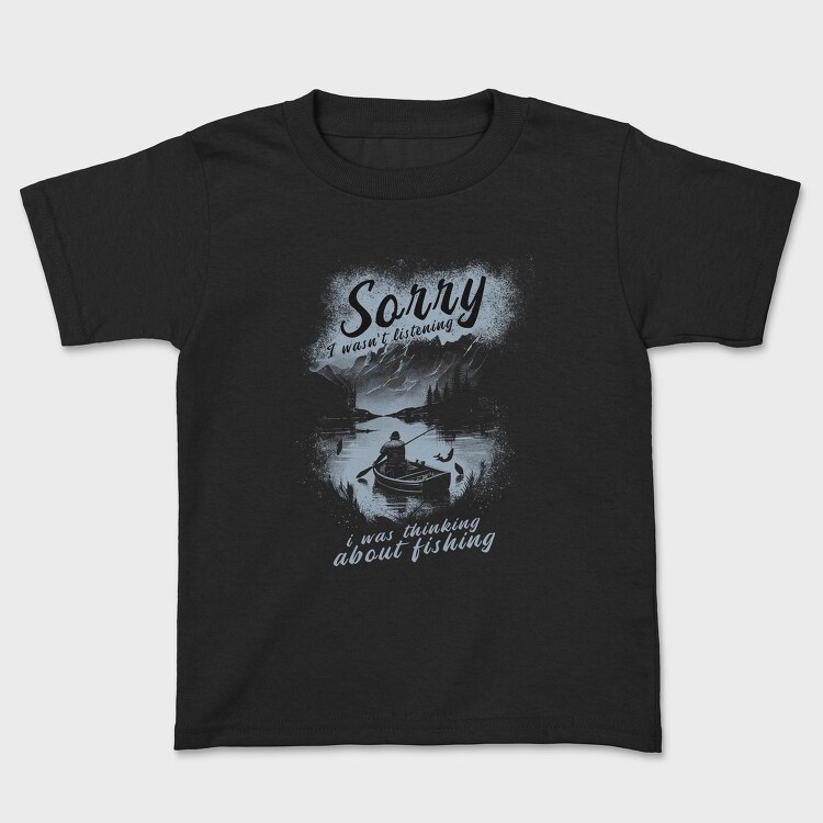 Fishing Solitude Sorry, Tricou Copii