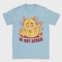 Not Afraid Cat Funny, Tricou Barbati (Unisex)