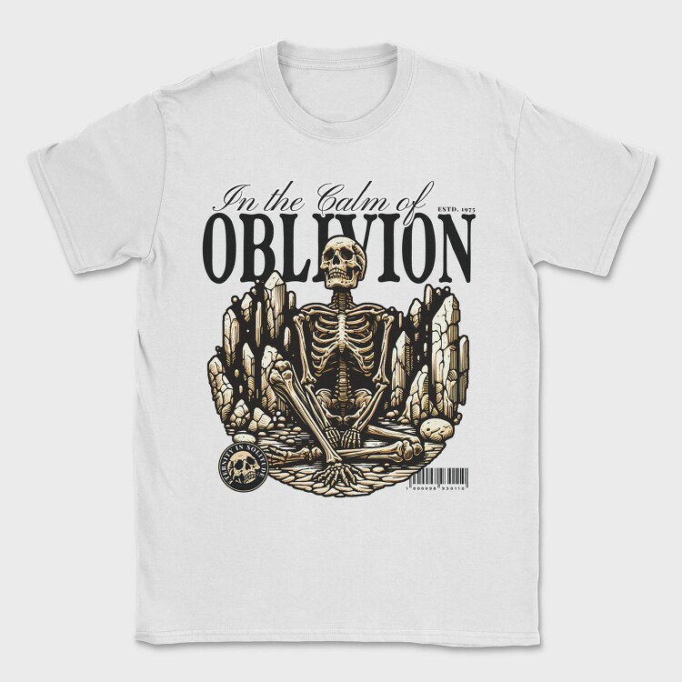 Oblivion Skeleton Quote, Tricou Barbati (Unisex)