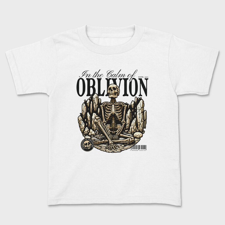 Oblivion Skeleton Quote, Tricou Copii