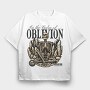 Oblivion Skeleton Quote, Tricou Oversize Barbati (Unisex)