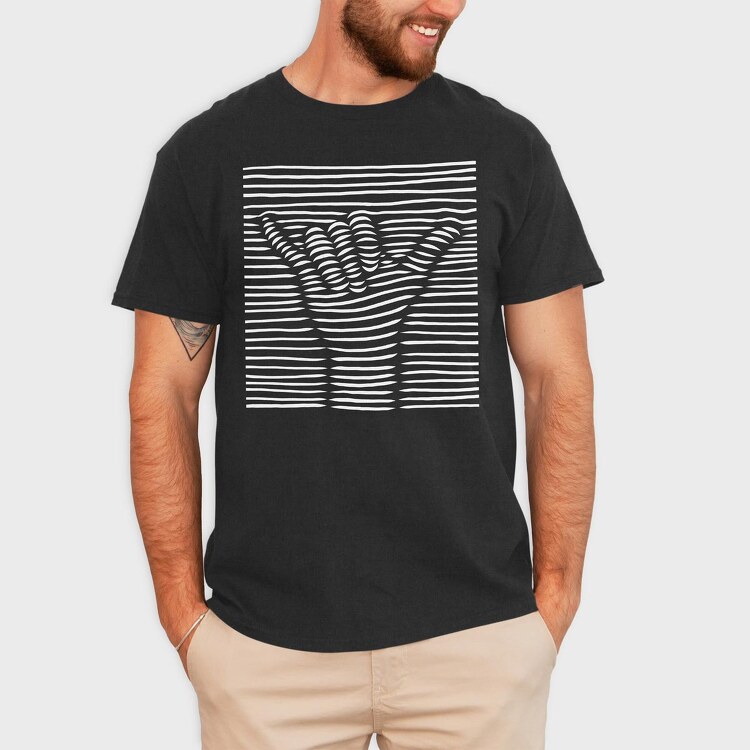 Shaka Sign 3d, Tricou Barbati (Unisex)