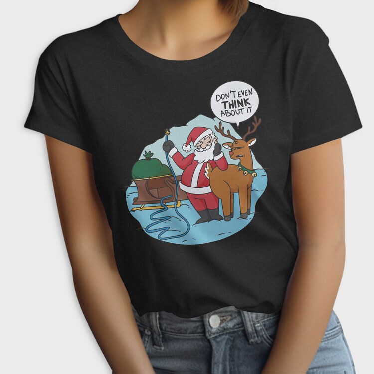 Naughty Santa, Tricou Femei