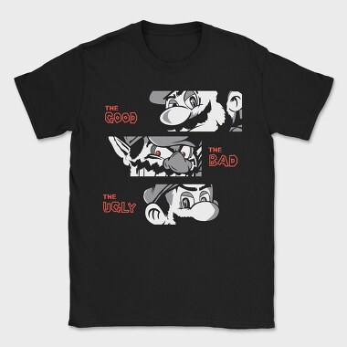 The Good the Bad the Ugly Mario, Tricou Barbati (Unisex)