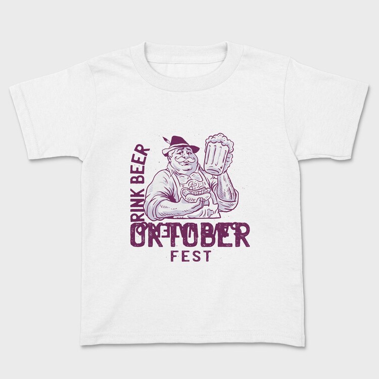 Oktoberfest Man With Beer Tote, Tricou Copii