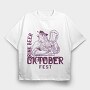 Oktoberfest Man With Beer Tote, Tricou Oversize Barbati (Unisex)
