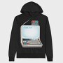 Old Computer Technology Code Fun, Hanorac Oversize Barbati (Unisex)