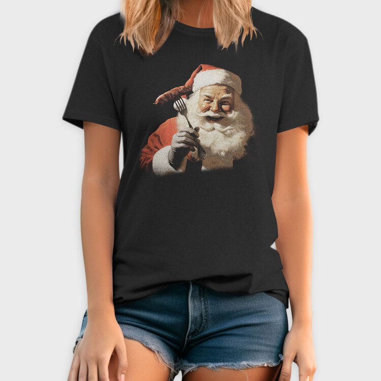 Santa Funny, Tricou Barbati (Unisex)