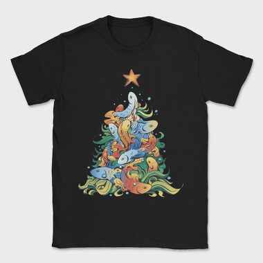 Fish Christmas Tree, Tricou Barbati (Unisex)