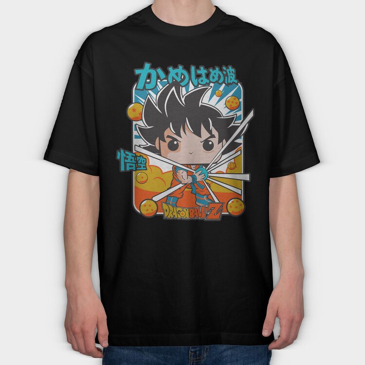 Funko Anime Dragon Ball Z, Tricou Oversize Barbati (Unisex)