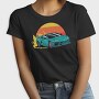 Racecar Retro Sunset, Tricou Femei