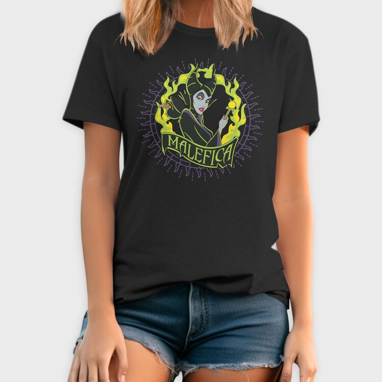 Villanas Disney Malefica A, Tricou Barbati (Unisex)