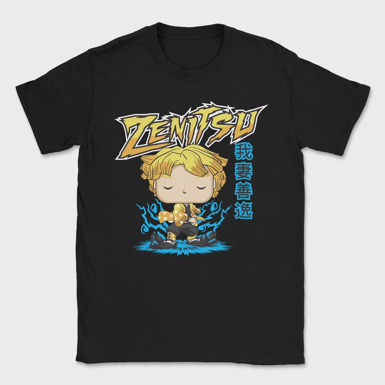 Funko Anime Demon Slayer Zenitsu, Tricou Barbati (Unisex)