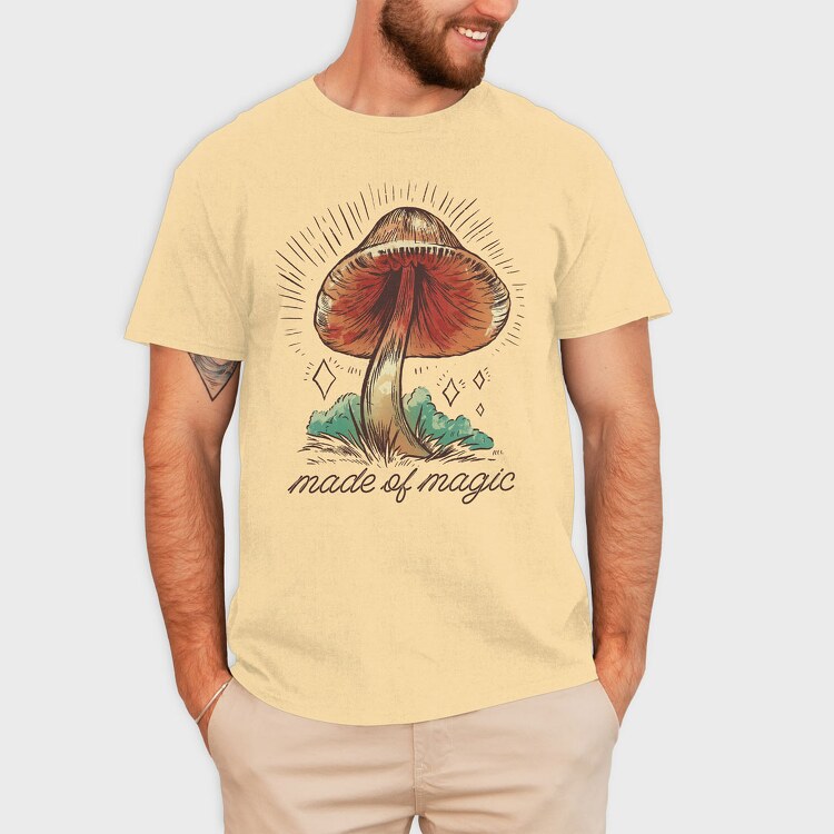 Mushroom Made of Magic, Tricou Barbati (Unisex)