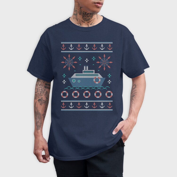 Nautic Ugly Sweater, Tricou Barbati (Unisex)