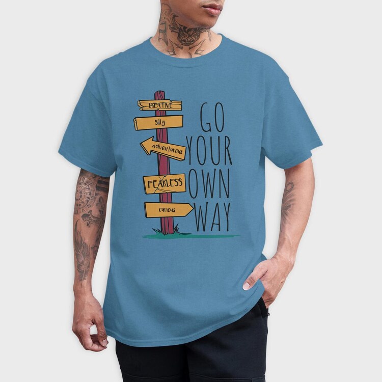 Go Your Own Way, Tricou Barbati (Unisex)