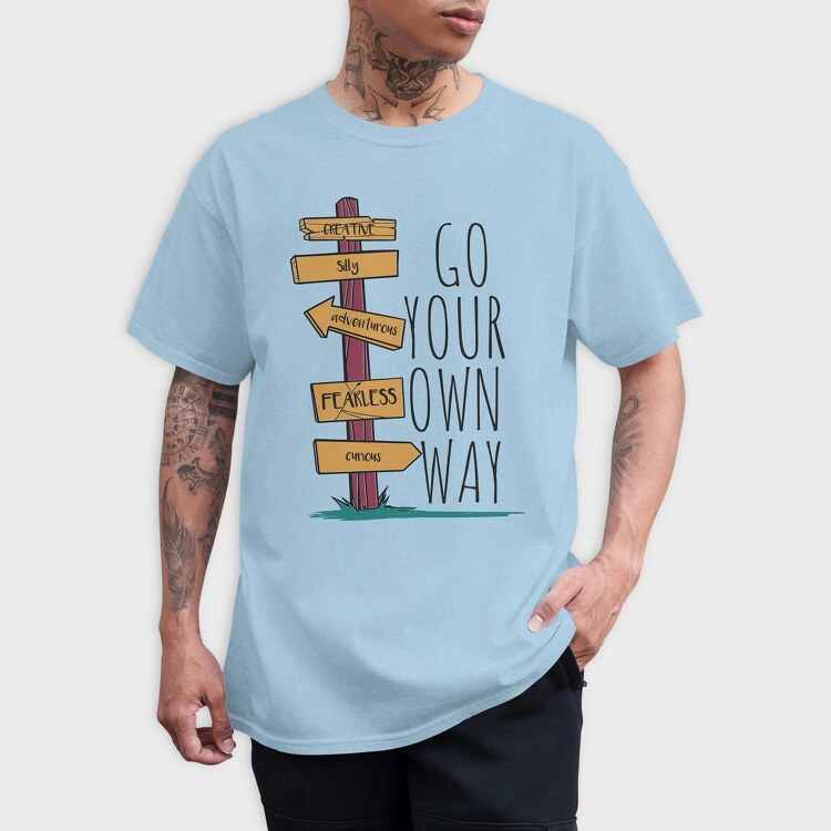 Go Your Own Way, Tricou Barbati (Unisex)
