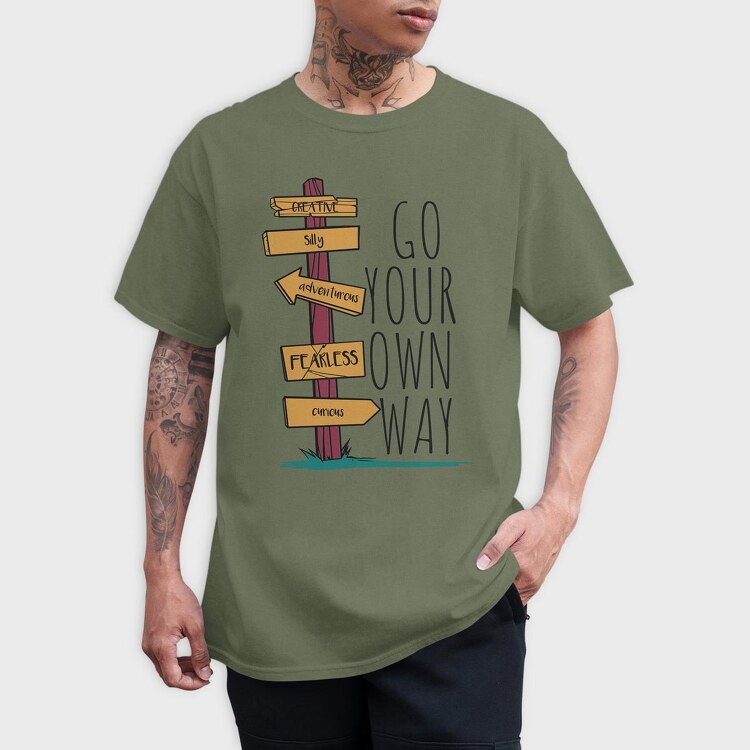 Go Your Own Way, Tricou Barbati (Unisex)