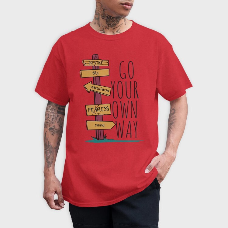 Go Your Own Way, Tricou Barbati (Unisex)