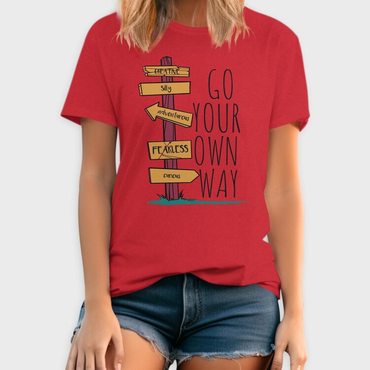 Go Your Own Way, Tricou Barbati (Unisex)