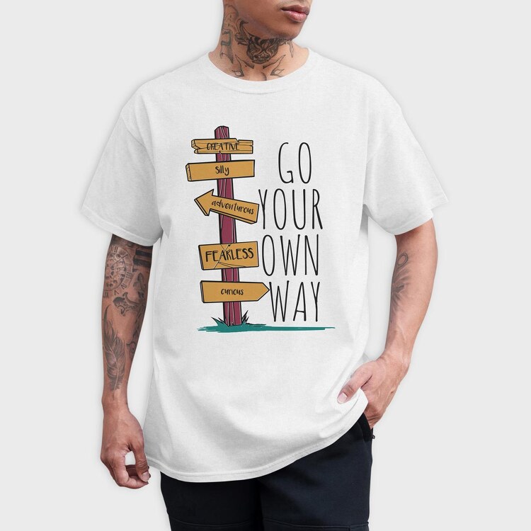 Go Your Own Way, Tricou Barbati (Unisex)