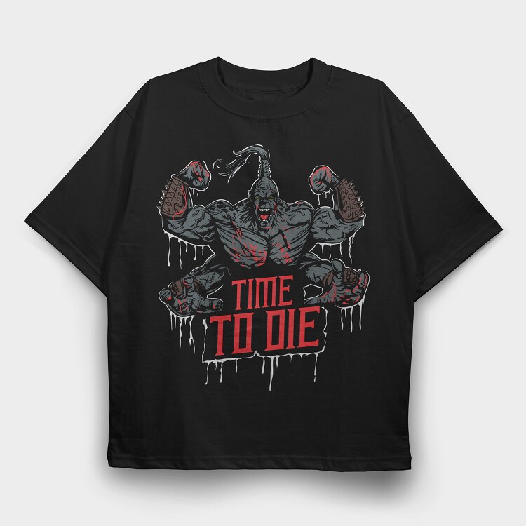 Time to Die Mortal Kombat, Tricou Oversize Barbati (Unisex)