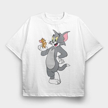 Tom and Jerry 18, Tricou Oversize Barbati (Unisex)