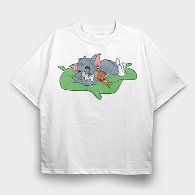 Tom and Jerry 21, Tricou Oversize Barbati (Unisex)