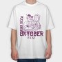 Oktoberfest Man With Beer Tote, Tricou Oversize Barbati (Unisex)