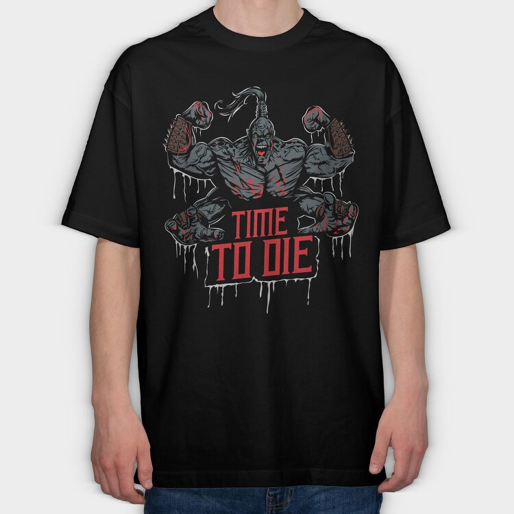 Time to Die Mortal Kombat, Tricou Oversize Barbati (Unisex)
