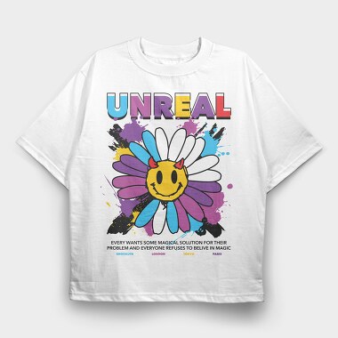 Unreal 2, Tricou Oversize Barbati (Unisex)
