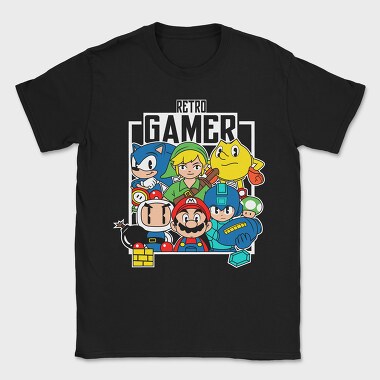 Video Game Multi Characters, Tricou Barbati (Unisex)