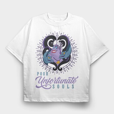 Villanas Disney Ursula A, Tricou Oversize Barbati (Unisex)