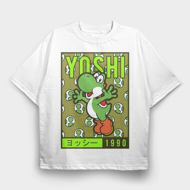 Yoshi Mario Bros, Tricou Oversize Barbati (Unisex)
