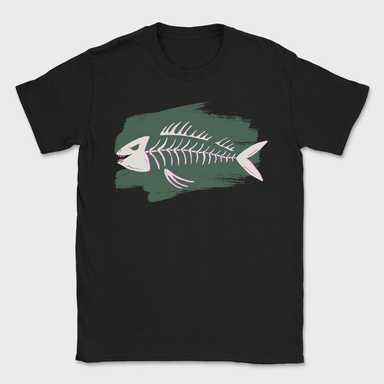 Fish Skeleton, Tricou Barbati (Unisex)