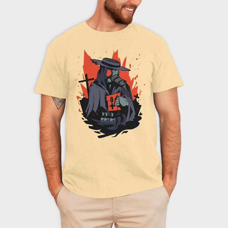 Plague Doctor, Tricou Barbati (Unisex)