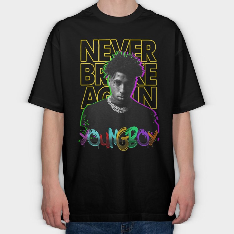 Young Boy, Tricou Oversize Barbati (Unisex)