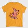 Dog Skiing, Tricou Barbati (Unisex)
