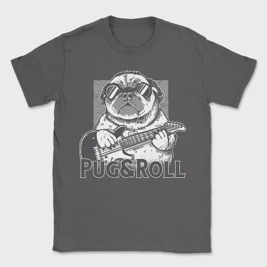 Pug And Roll, Tricou Barbati (Unisex)