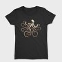 Octopus On Bicycle Ride, Tricou Femei