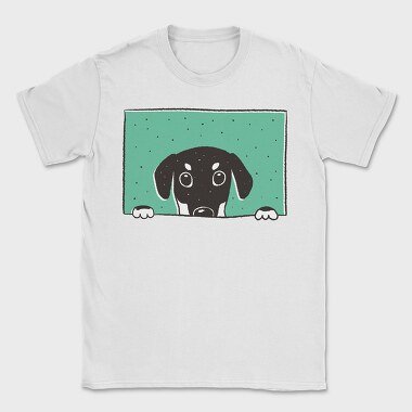 Peeking Dog, Tricou Barbati (Unisex)