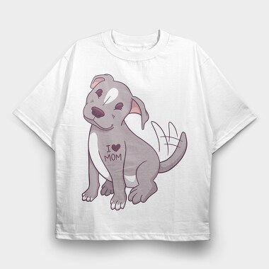 Pitbull, Tricou Oversize Barbati (Unisex)
